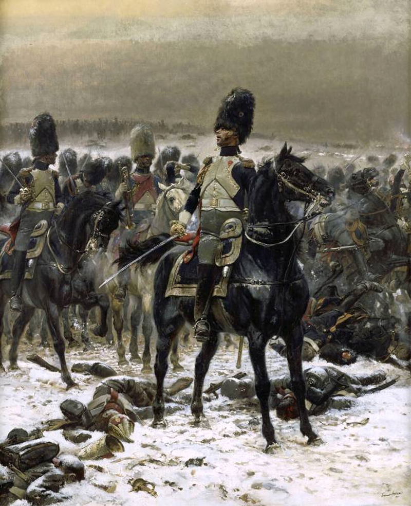 Detaille: Lepic in der Schlacht bei Eylau