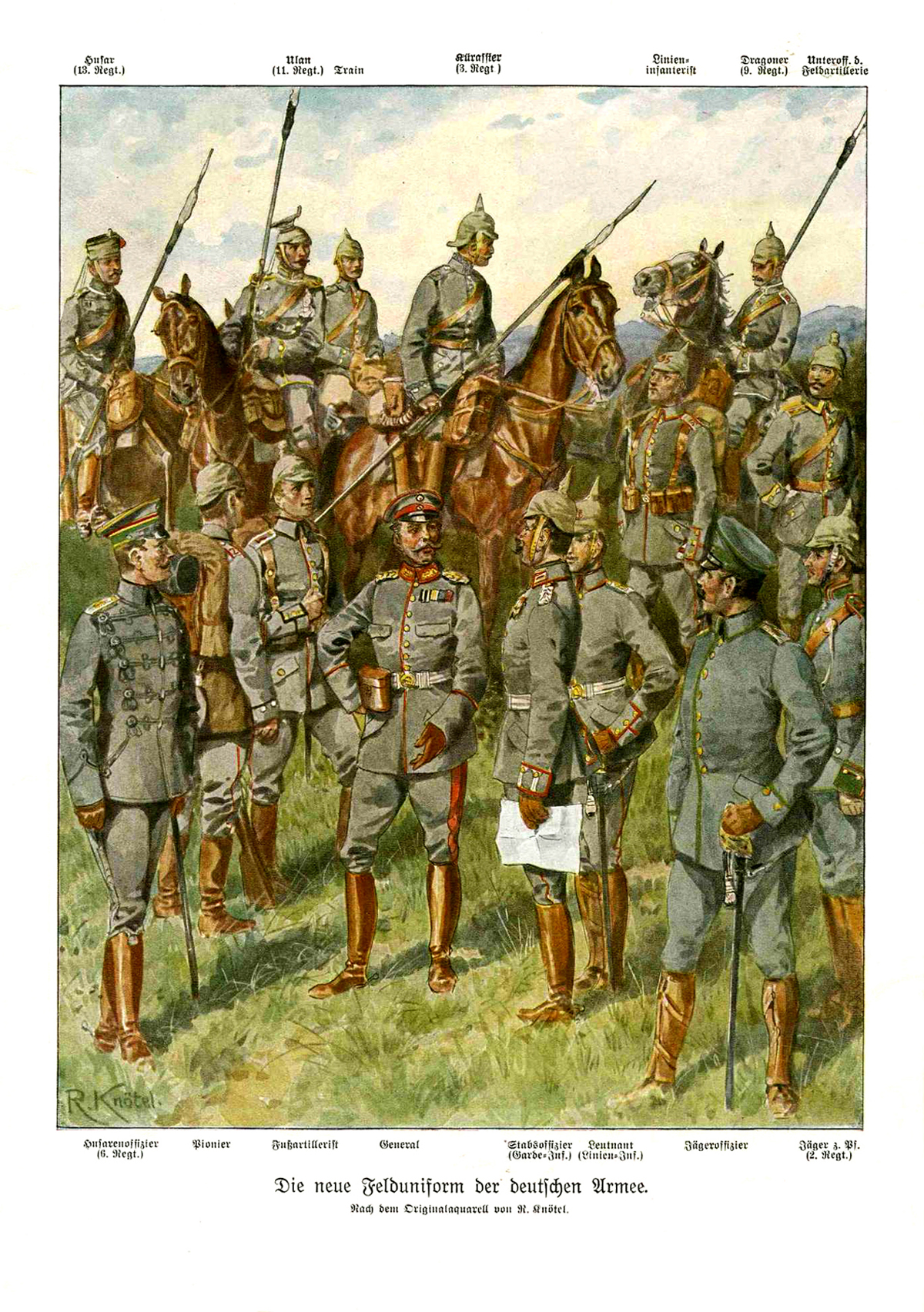 Richard Knötel - Die deutsche Felduniform