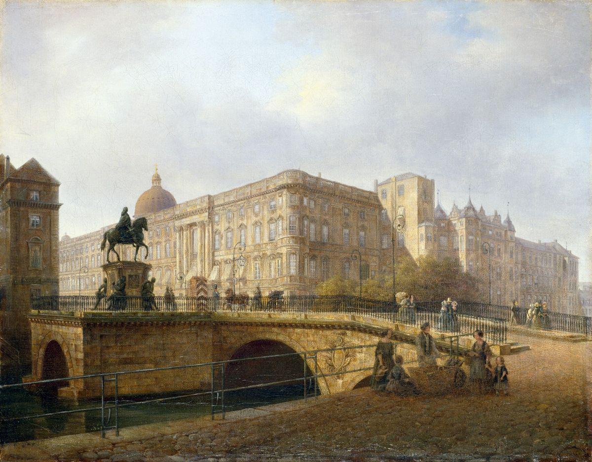 Berlin: Schloss und die Lange Brücke in 
